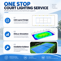 Éclairage LED anti-éblouissement IP66 de qualité supérieure pour terrains de tennis avec support réglable pour clubs de tennis et installations sportives