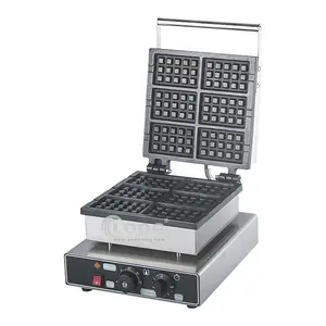 Điện thương mại chuyên nghiệp Belgian Waffle Máy làm CE phê duyệt Mini Waffle Grill Maker