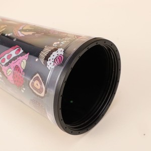 450ml Delicious Donut Muffin Pattern <b>Plastic</b> Tumbler Double Wall Design with <b>Straw</b> Sparkle Confetti Dome Lid Cute Sweet Dessert - Product Image 6