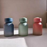 Bleu Vert Rose 120ml Verre Parfum Diffuseur Bouteille Vide Voiture Aromathérapie Bouteille Bouchon À Vis 50ml 100ml Tailles Crème Parfum
