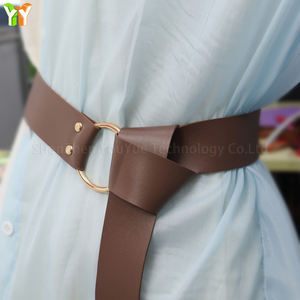 Cinturón de cuero Accesorios renacentistas Vintage Medieval Fiesta de Halloween Cosplay Disfraz Caballero Vikingo Guerrero Disfraz - Product Image 1