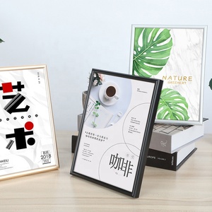 Marcos de fotos de póster moderno, marco de fotos de aleación de aluminio de Metal plateado rectangular para decoración del hogar, Mesa - Product Image 4