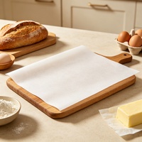 Papier sulfurisé en silicone alimentaire en vrac, résistant aux hautes températures, antiadhésif et anti-graisse pour boulangeries et restaurants