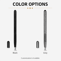 Stylet à double pointe pour la prise de notes et le dessin, stylet capacitif universel, pointes en disque et en graphite, capuchon détachable