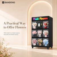 BANDENG 6510XH 10T Vitrine de présentation de fleurs fraîches avec interface utilisateur intuitive pour l'approvisionnement en équipement de vente au détail