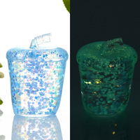 Produit phare : Jouet anti-stress super doux à remontée lente en forme de tasse de thé au lait lumineuse et de maltose, vente en gros d'usine, cadeau pour enfants
