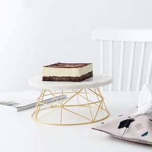 Nordic Natural Decor Display <b>Tray</b> Custom Packaged Kitchenware Wedding Party <b>Marble</b> Cake Stand - Product Image 4