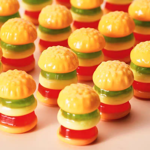 Bonbons Gommes en Gros en Forme de Hamburger, Style Western Personnalisé, Sucrés et Fruités, en Sachet Multicolore - Product Image 2