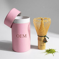 Fouet à matcha en bambou de qualité commerciale pour marques privées, avec logo et emballage personnalisés pour cadeau, vente en gros