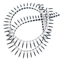 Vis à cloison sèche noires à tête trompette, à filetage fin, à haute résistance, en bande collée, pour plaques de plâtre, vis à collerette en plastique, vis à bobine, vis à gypse