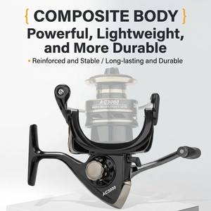 Carrete de Pesca Giratorio 5.2:1 con Manivela Atornillable, 12+1BB, Metálico, para Pesca en Océano, Barco y Roca, Incluye Cebo Artificial y Antirretorno - Product Image 2
