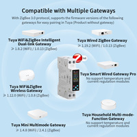 Interruptor de Circuito Inteligente Tuya Zigbee MCB 1P+N para Riel DIN 90-240V 6A-63A con Control Remoto y Temporizador para Iluminación Comercial Chayo