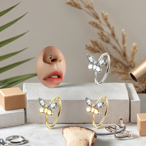 Indian <strong>Nose</strong> Piercing Butterfly <strong>Nose</strong> Hoop <strong>Ring</strong> Cartilage Tragus Earrings <strong>for</strong> <strong>Women</strong> Men Fashion Piercing Jewelry <strong>for</strong> <strong>Women</strong> - Product Image 4
