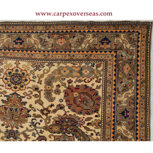 High Quality Beige Turkish Wool <b>Rug</b> Antimicrobial Cushioned Plush Latest Design for Camping Exercise Prayer Made of Cotton - Product Image 3