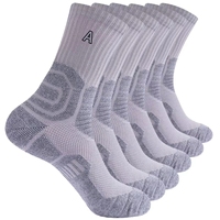 Chaussettes de compression athlétiques décontractées pour hommes - Absorbantes pour la course à pied, l'entraînement, le cyclisme et les activités de plein air