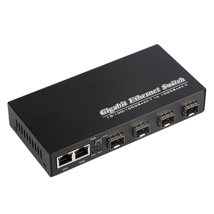 Gigabit 4 SFP cổng + 2 RJ45 <span class=keywords><strong>Ethernet</strong></span> phương tiện truyền thông chuyển đổi sợi chuyển đổi - Product Image 1
