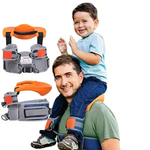 Travel Baby Shoulder Carrier for Daddy Saddle for Kids Hands Free Hip Seat Children Backpack Strap