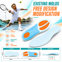 Semelle orthopédique personnalisée pour fasciite plantaire avec soutien orthopédique pour voûtes plantaires tombantes, en mousse PU et TPU, semelle de sport confortable