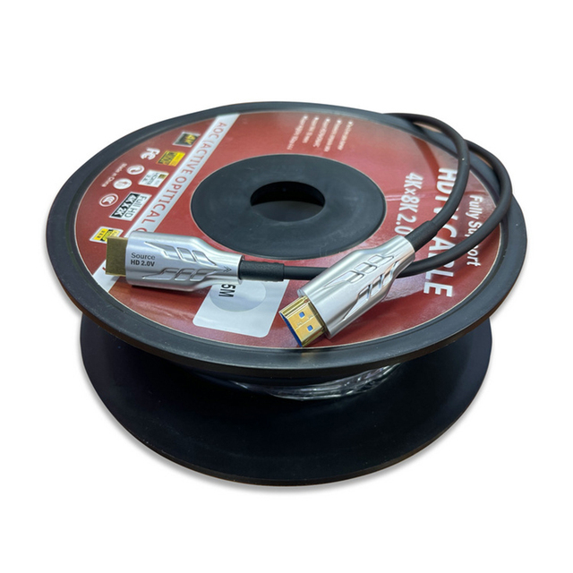 AOC for 2.0 Ultra-HD 4K 2K 120Hz 48Gbps Active Optical Fiber Cable with PVC Jacket for Projector