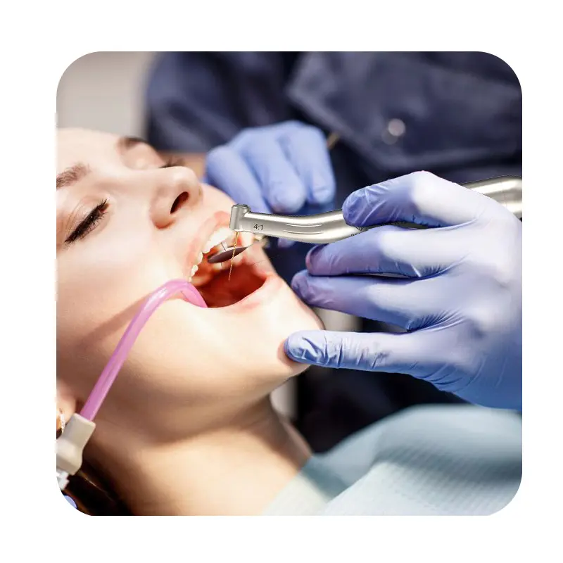 יד שתלת שיניים מקצועית בתקן בינלאומי במהירות נמוכה עם יד שיניים זווית נבולייזר