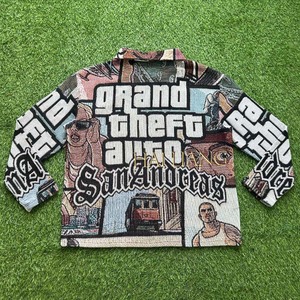 Giacca in Tessuto Tapestry di Alta Qualità per Uomo, Stile Streetwear, con Cerniera, Personalizzabile - Product Image 2