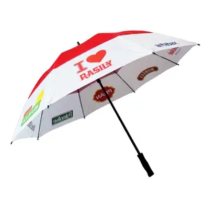 중국 공급자 선전용 태풍 공기 환풍 골프 우산
