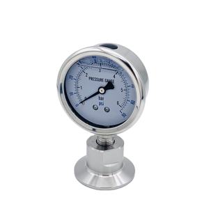 เกจวัดความดันแบบไดอะแฟรมเชื่อมต่อแบบไตรแคลมป์สแตนเลส - Product Image 1