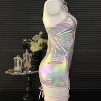 Nouvelle lingerie sexy et colorée pour poitrines petites, robe moulante aux hanches, chemise de nuit pour couples, idéale pour les jeux coquins.