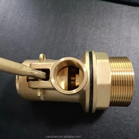 Vanne à boisseau sphérique à flotteur en laiton automatique robuste de 1 à 1/2 "avec vanne anti-débordement à bille en plastique de 8" contrôle du niveau d'eau pour réservoir d'eau