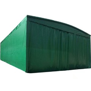 Sản xuất tại Trung Quốc kim loại cầm tay push-kéo Lều gấp nhà để xe bãi đậu xe Lều cố định lớn tán UV kháng vải sơn tĩnh điện - Product Image 6