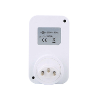 Minuteur programmable manuel mécanique 24 heures pour prise suisse standard 230V 16A, interrupteurs et prises en plastique pour appareils électroménagers