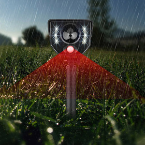 AOSION AN-B879 için ultrasonik güneş hayvan kovucu katı ABS malzeme cihazlar için kedi köpek geyik tilki kuş piller tarafından desteklenmektedir - Product Image 3