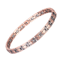 Chaîne de cheville en cuivre pur pour femmes, bijoux de mode pour la thérapie biomagnétique et les bienfaits curatifs