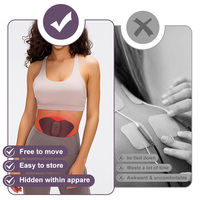 Appareil de massage musculaire à l'unité de dizaines sans fil personnalisable chauffant la machine de dizaines menstruel professionnel soulagement de la douleur