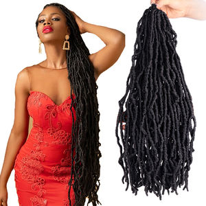 Cheveux à Tresser Julianna Vente en Gros Ombré Blond Long 18 24 36 Pouces Nouveaux Faux Locks Soft Locs Cheveux au Crochet - Product Image 1