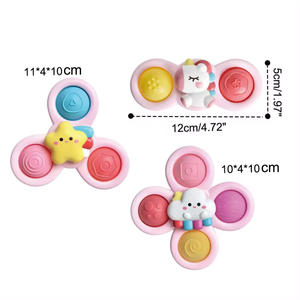 Jouet gyroscopique à bulles douces pour enfants chauds entraînement sensoriel des mains jeu <span class=keywords><strong>de</strong></span> <span class=keywords><strong>bain</strong></span> pour bébé avec rotation du bout des doigts frai <span class=keywords><strong>de</strong></span> fleurs - Product Image 5