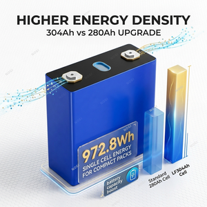 Cellule de batterie au lithium haute capacité LF304 3.2V 304Ah EV E, durée de vie 4000+ cycles, batteries LFP pour solutions d'alimentation des systèmes solaires EV ESS - Product Image 1