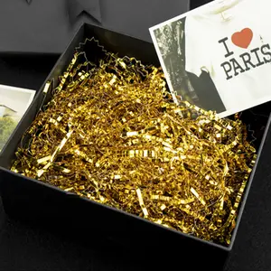 Hot Sale Recycle Eco-friendly Paper Filler Golden Gold Shredded Crinkle Paper for Packaging