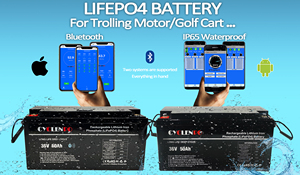 Waterproof Deep Cycle 36v 50ah Lithium Marine Battery Trolling Motor Camping <b>Cart</b> - Product Image 3