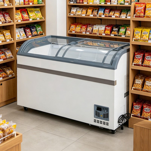 Congelador Comercial de Gran Capacidad para Exhibición en Tiendas de Abarrotes, 58 Pulgadas, Ahorro de Energía, Equipado con Ruedas - Product Image 6
