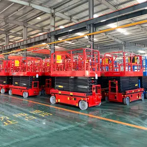 China Cheap Professional Warehouse Mobile Hydraulic Movable Scissor Lift Platform With Wheel