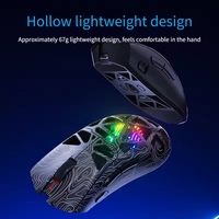 Souris ergonomique légère PAW3311 DPI12000 pour droitiers, moules personnalisés OEM/ODM, souris sans fil RGB, mini 53G
