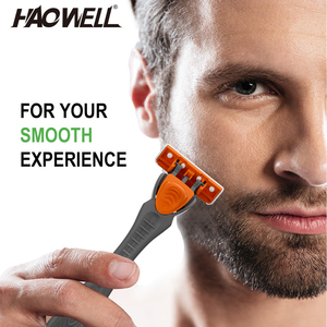 Maquinilla de Afeitar Manual de Triple Hoja HAOWELL K02 302 para Hombre con Mango de Plástico, Paquete Económico Grande 1+10 - Product Image 2