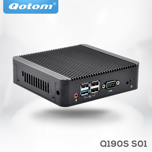 Qotom Máy tính để bàn <span class=keywords><strong>PC</strong></span> mini q190s CPU J1900 Quad Core điện năng thấp cổng LAN kép không dây BT không quạt Mini <span class=keywords><strong>PC</strong></span> - Product Image 2