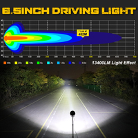 Projecteurs LED ronds de 7 pouces pour camion tout-terrain 4x4, lumière blanche ambre DRL, feux de jour