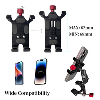 Support de téléphone portable antidérapant flexible, rotatif à 360 degrés, en alliage d'aluminium et silicone, pour lit, extérieur, cyclisme, bureau
