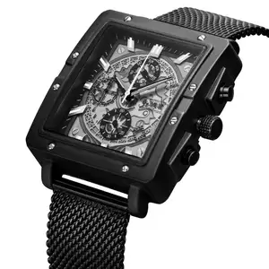 Montre à quartz pour homme, nouveau style, 6.11, bracelet en maille, étanche, chronographe, affichage de la semaine, montre de sport, 888, Offre Spéciale