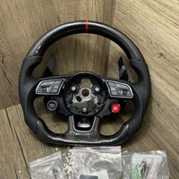 Volant en fibre de carbone perforé personnalisé en stock pour Audi A3 A4 A5 A6 A7 Q3 Q5 Q7 S4 S5 S6 RS4 RS7 R8 RS3 C7 S3 B8 B9 S4