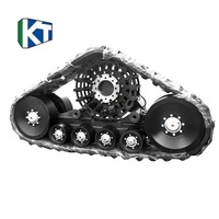 Système de chenilles en caoutchouc robustes et personnalisées Kangtui de haute qualité pour moissonneuse-batteuse, flottation améliorée, garantie 1 an pour John Deere