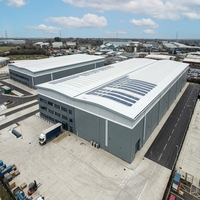 Bâtiment industriel écologique en métal pour solutions de stockage et de distribution commerciale aux États-Unis